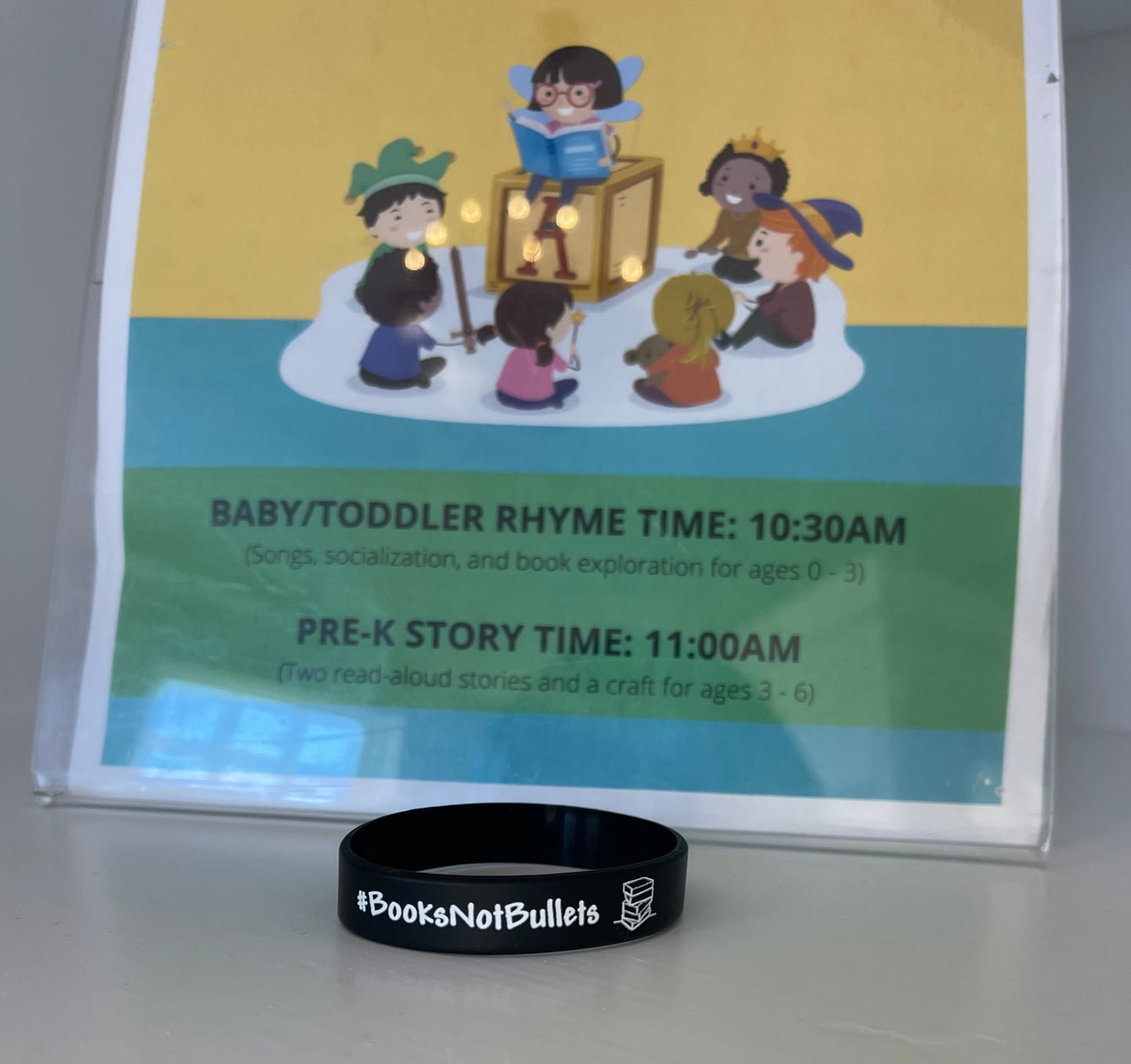 Books Not Bullets Wristbands