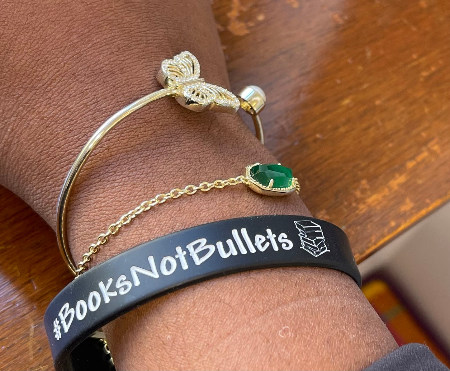 Books Not Bullets Wristbands